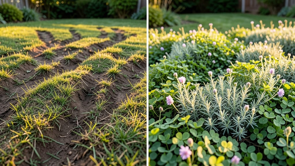 Planting Clover or Creeping Thyme