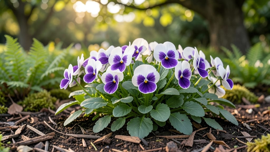 Small White and Purple Flowers in Lawn: Cheerful Ground Cover That Blooms All Season