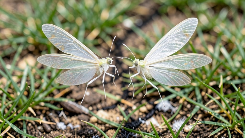 White Flying Insects in Lawn: Fast-Acting Organic Eradication Method