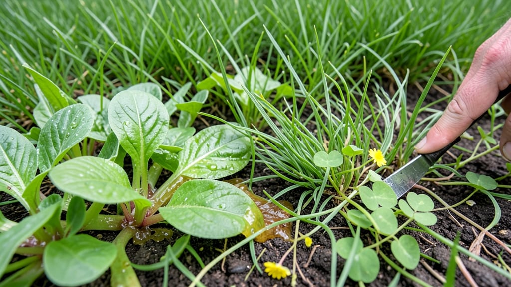 Sticky Weeds in Lawn: Pull-And-Free Method for Spotless Turf