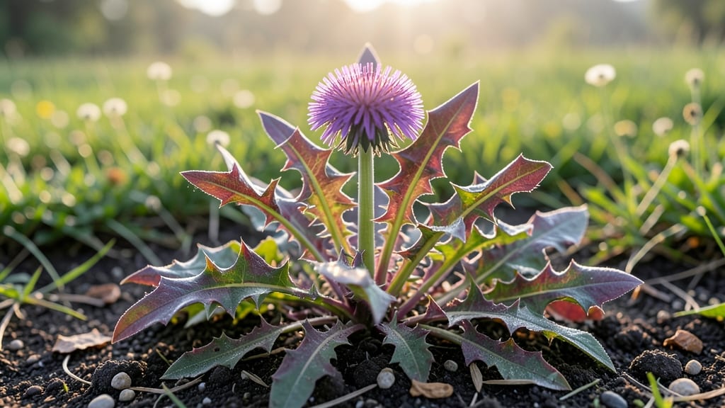 Purple-Leaved Weed in Lawn: Bold Foliage Revival Without Chemicals