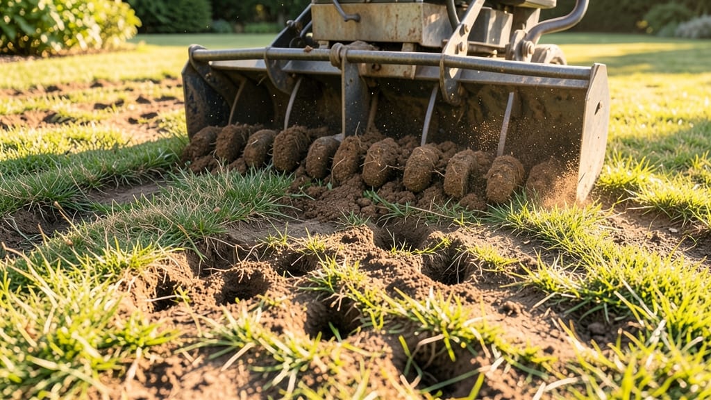 Aerating Compacted Soil Areas