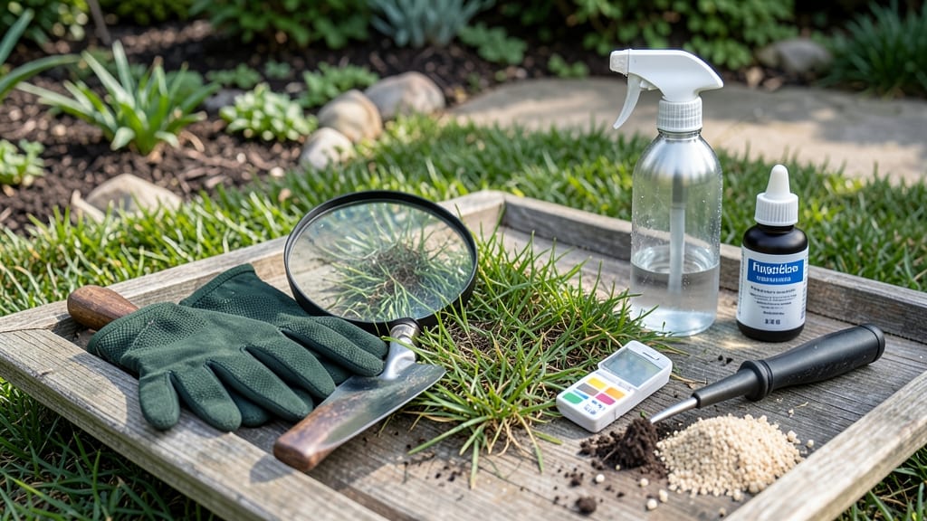 Dark Green Patches In Lawn: Fungal Blight Cure With Baking Soda Spray