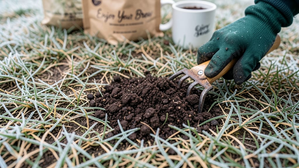 Are Coffee Grounds Safe for Lawns in Winter: What Research Says About pH and Frost Risks