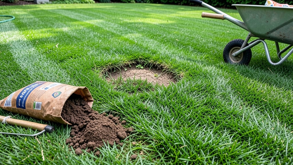 How to Fill Large Low Spots in Lawn: Level Ground for Even Growth