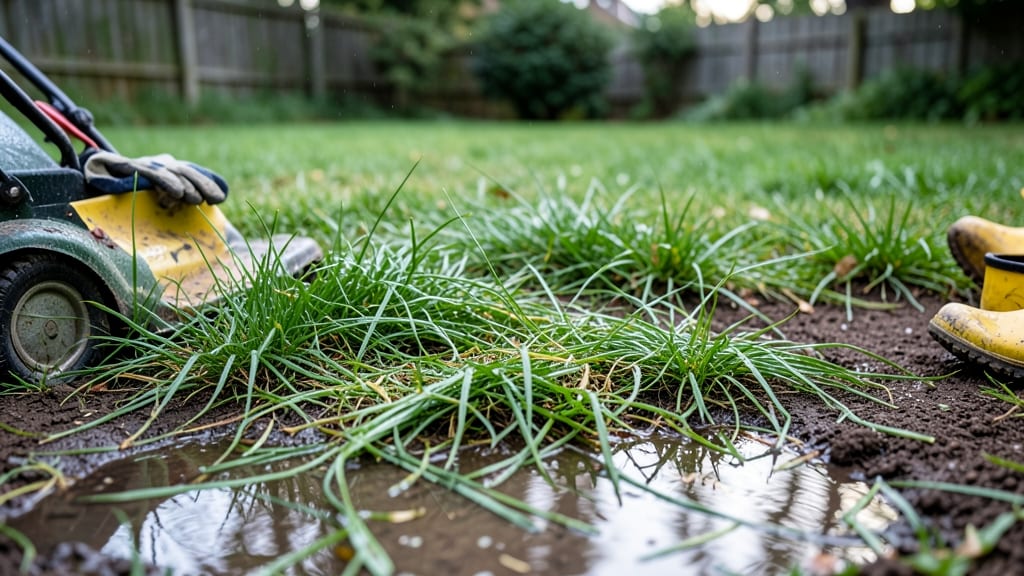 Lawn Mowing After Rain: Wait 24 Hours for Dry Grass, Avoid Clumps