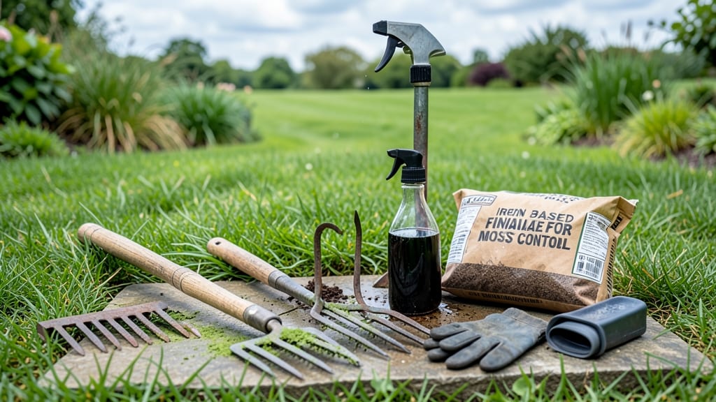 Moss Removal in Lawns: Natural Scrub Technique for Stubborn Spots