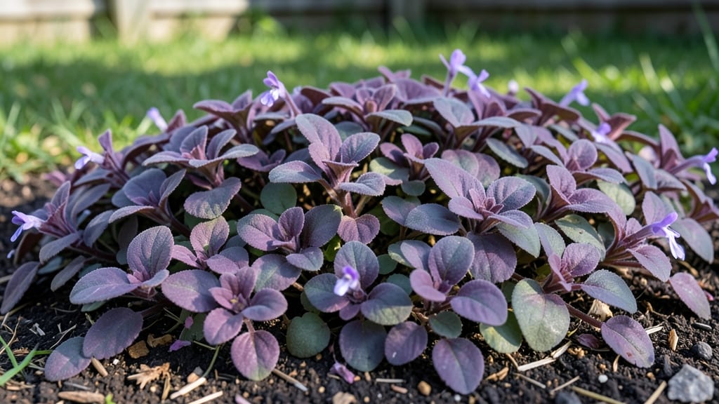 Lawn Weed With Purple Leaves: Vibrant Border That Outperforms Invasives